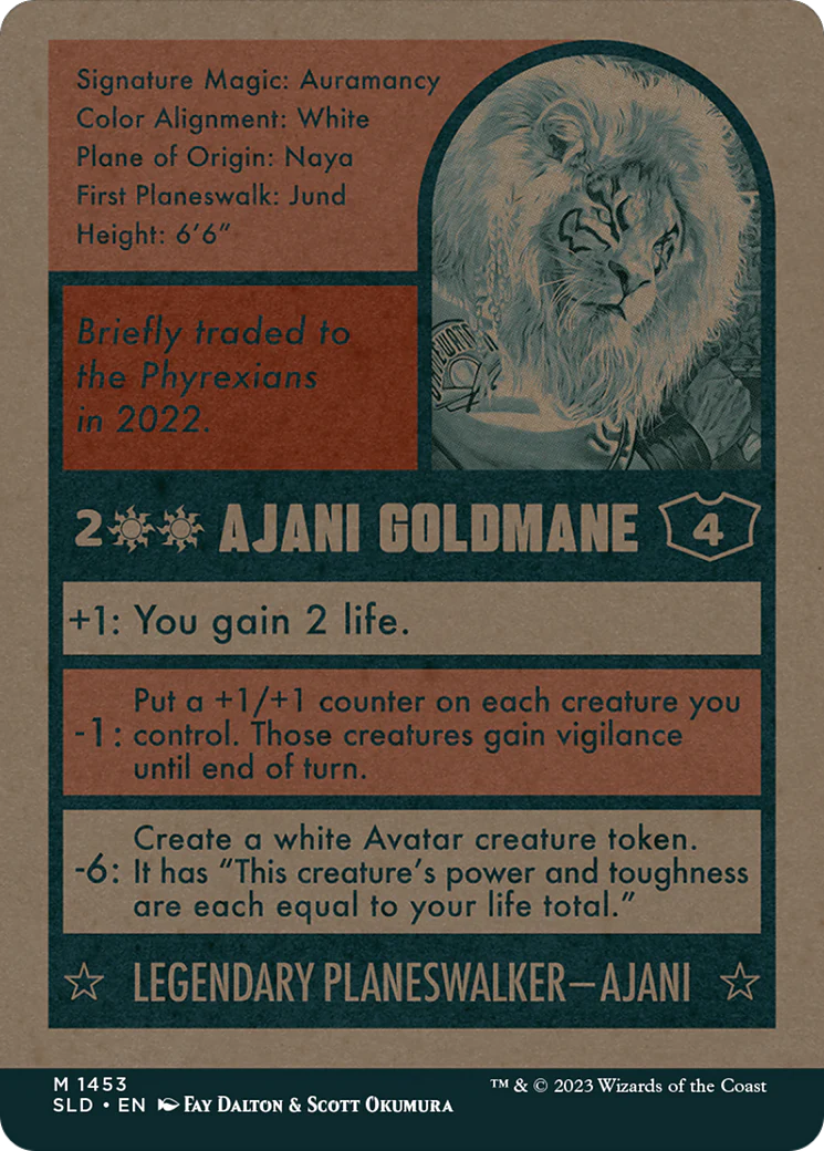 Ajani Goldmane (1453) (SLD-1453) - Secret Lair Drop: (Full Art) (Borderless) - Image 2