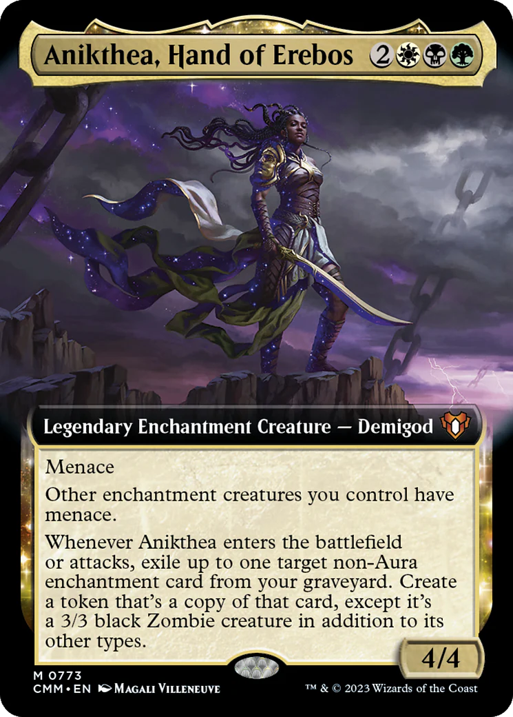Anikthea, Hand of Erebos (Extended Art) (CMM-773) - Commander Masters: (Extended Art, enchantment) Foil