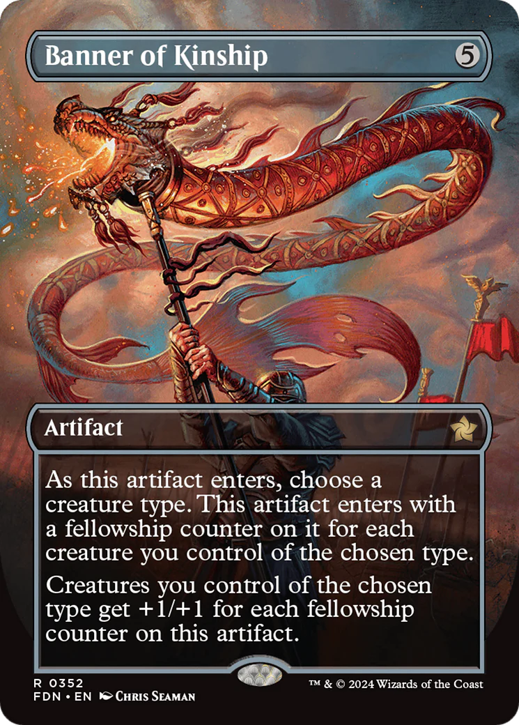 Banner of Kinship (Borderless) (FDN-352) - Foundations Foil