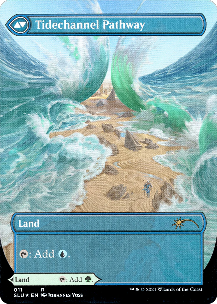 Barkchannel Pathway (Borderless) (SLU-011) - Secret Lair: Ultimate Edition: (Showcase) (Borderless) Foil - Image 2