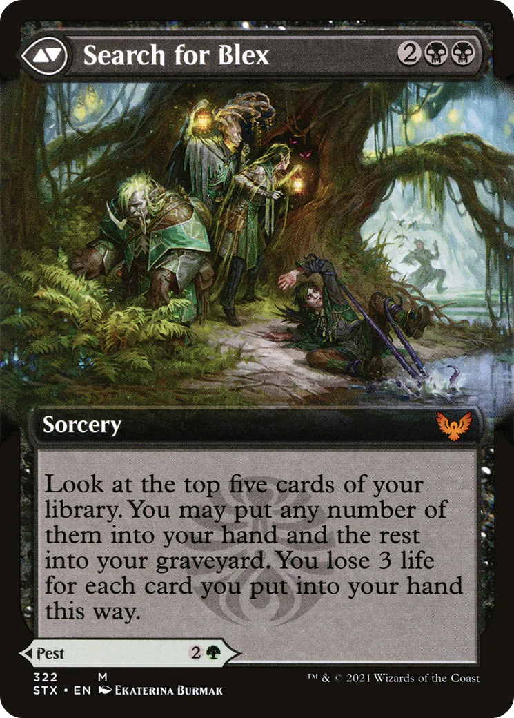 Blex, Vexing Pest (Extended Art) (STX-322) - Strixhaven: School of Mages: (Extended Art) Foil - Image 2