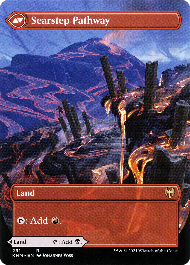 Blightstep Pathway (Borderless) (KHM-291) - Kaldheim: (Showcase) (Borderless) Foil - Image 2