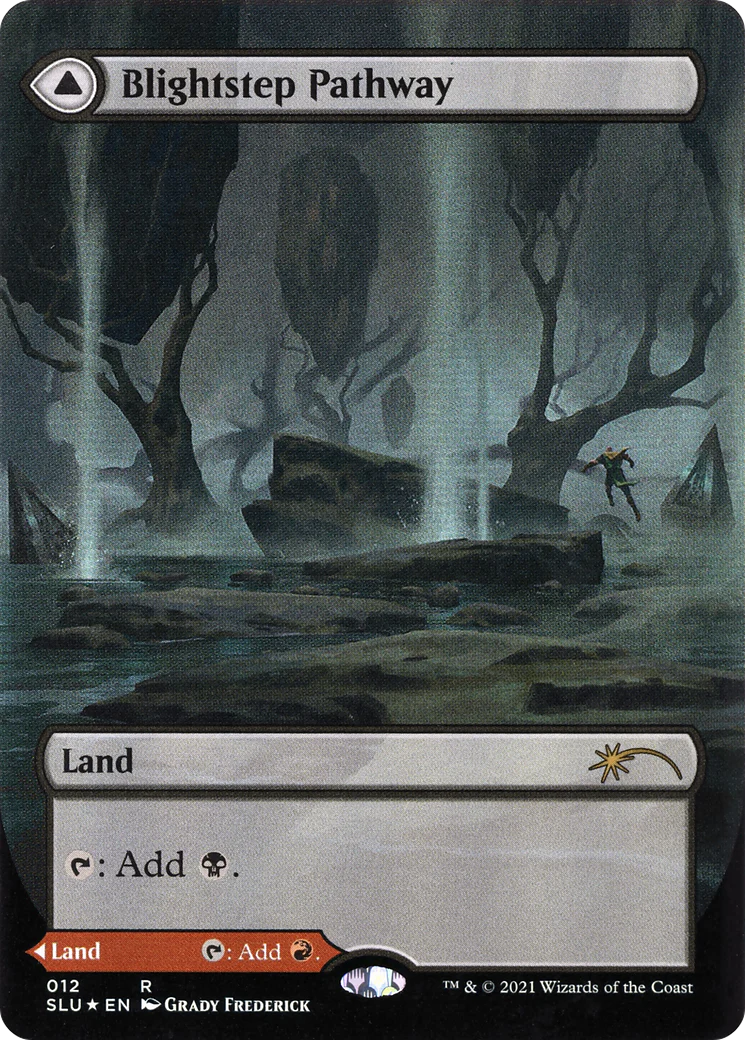 Blightstep Pathway (Borderless) (SLU-012) - Secret Lair: Ultimate Edition: (Showcase) (Borderless) Foil - Image 3