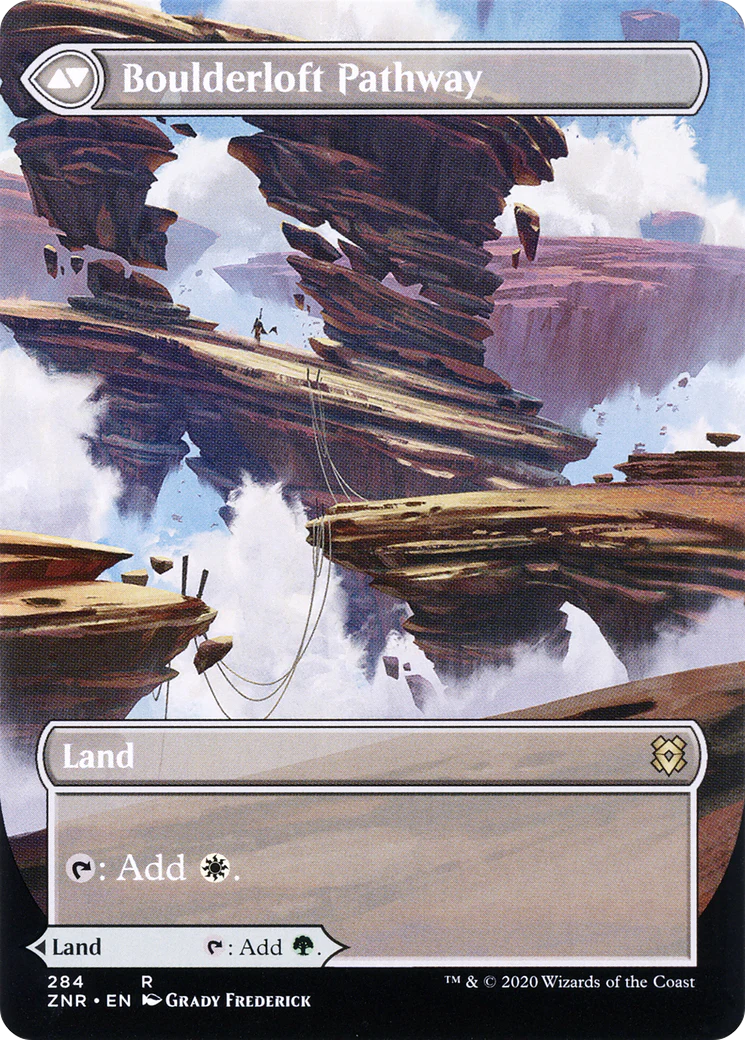 Branchloft Pathway (Borderless) (ZNR-284) - Zendikar Rising: (Showcase) (Borderless) Foil - Image 2