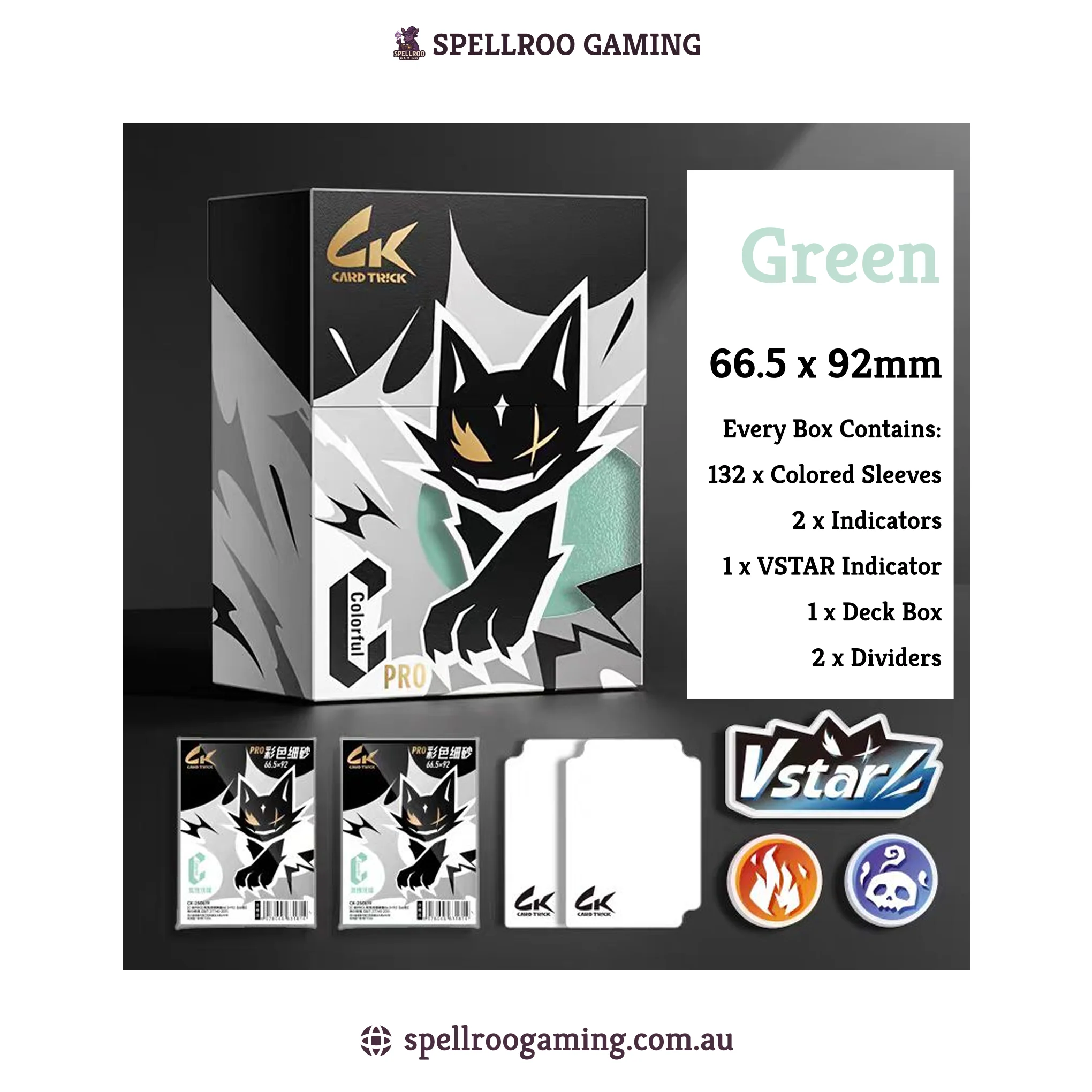 Card Trick: Standard Sleeve Accessory Bundle – Deck Box Set with Colored Sleeves, Indicators & Divider - Image 3