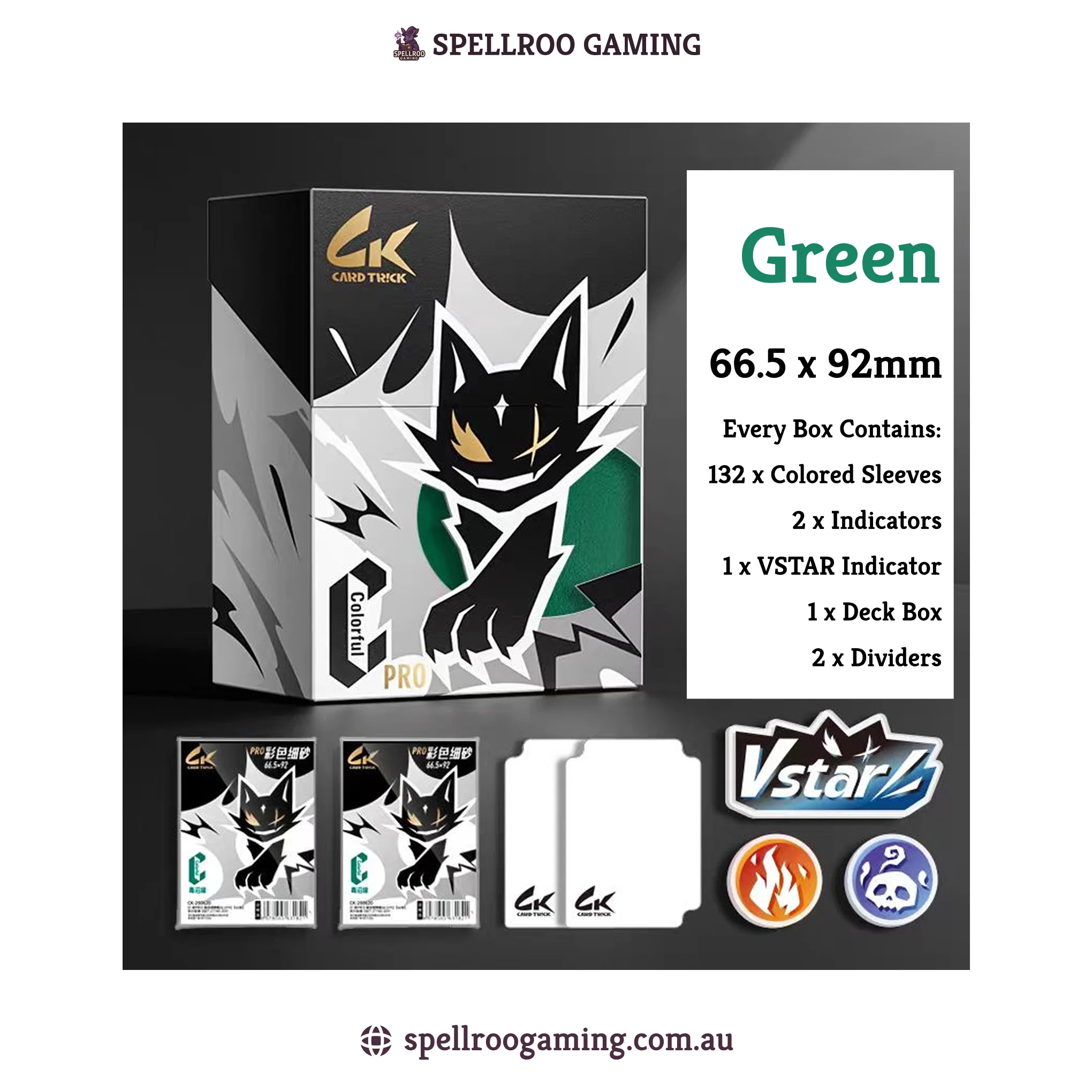 Card Trick: Standard Sleeve Accessory Bundle – Deck Box Set with Colored Sleeves, Indicators & Divider - Image 4