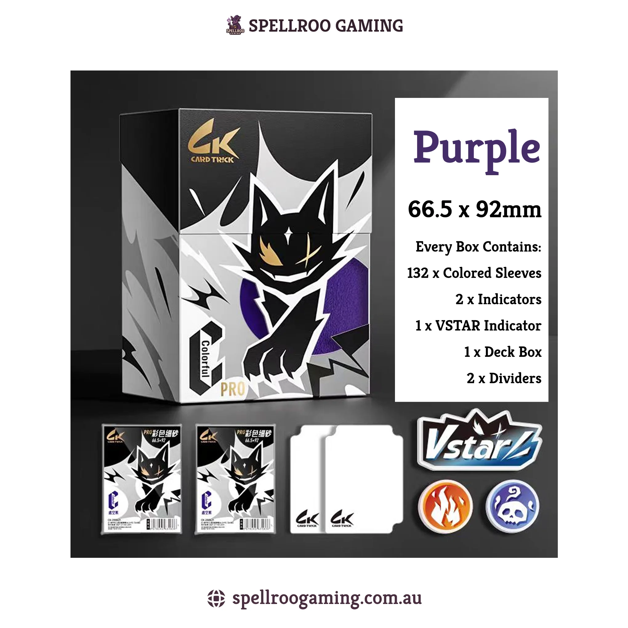 Card Trick: Standard Sleeve Accessory Bundle – Deck Box Set with Colored Sleeves, Indicators & Divider - Image 5