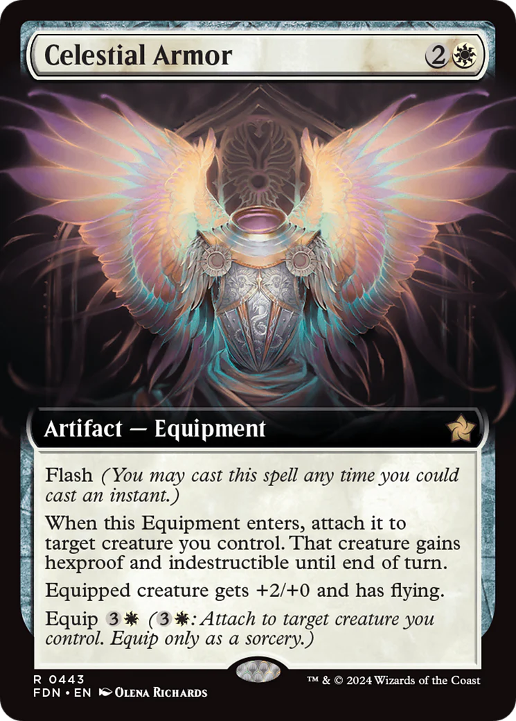 Celestial Armor (Extended Art) (FDN-443) - Foundations: (Extended Art) Foil