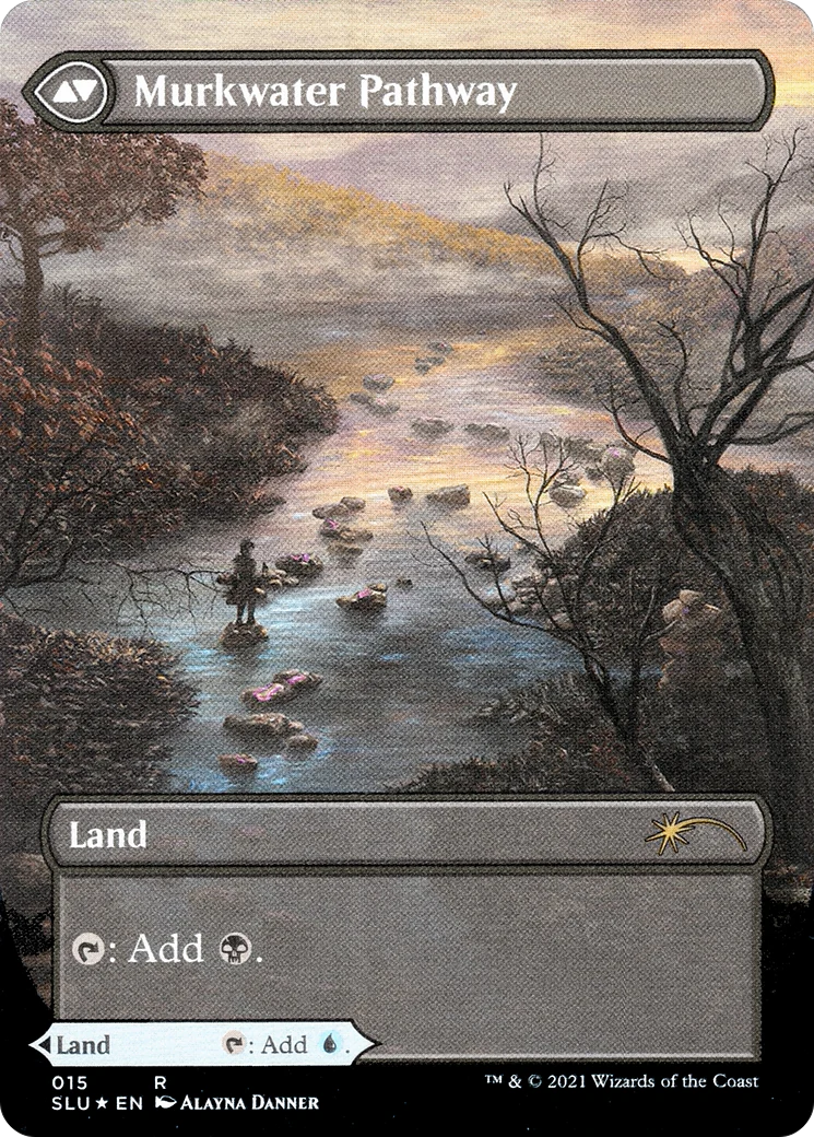 Clearwater Pathway (Borderless) (SLU-015) - Secret Lair: Ultimate Edition: (Showcase) (Borderless) Foil - Image 2
