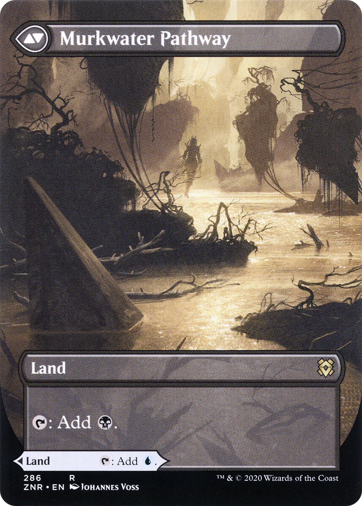 Clearwater Pathway (Borderless) (ZNR-286) - Zendikar Rising: (Showcase) (Borderless) Foil - Image 2