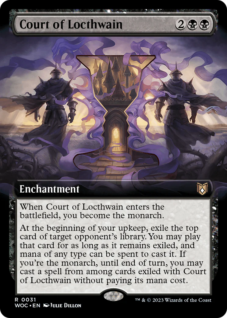 Court of Locthwain (Extended Art) (WOC-031) - Wilds of Eldraine Commander: (Extended Art)