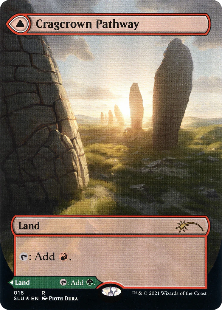 Cragcrown Pathway (Borderless) (SLU-016) - Secret Lair: Ultimate Edition: (Showcase) (Borderless) Foil - Image 3