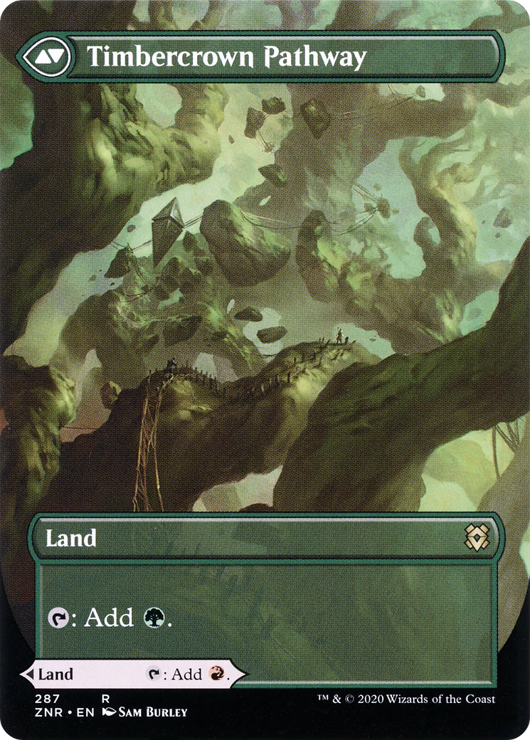 Cragcrown Pathway (Borderless) (ZNR-287) - Zendikar Rising: (Showcase) (Borderless) - Image 2