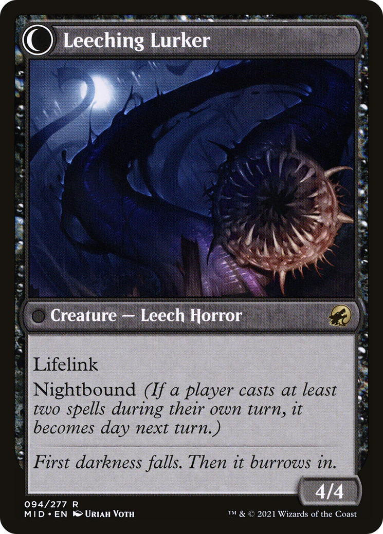 Curse of Leeches (MID-094) - Innistrad: Midnight Hunt: (Double Faced Transform) Foil - Image 2