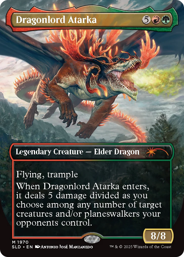 Dragonlord Atarka // Dragonlord Atarka (SLD-1970) - Secret Lair Drop (Borderless) - Image 4