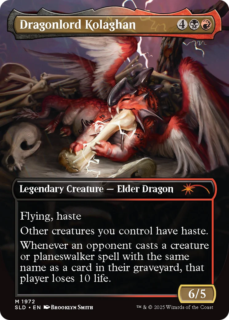 Dragonlord Kolaghan // Dragonlord Kolaghan (SLD-1972) - Secret Lair Drop (Borderless) - Image 2