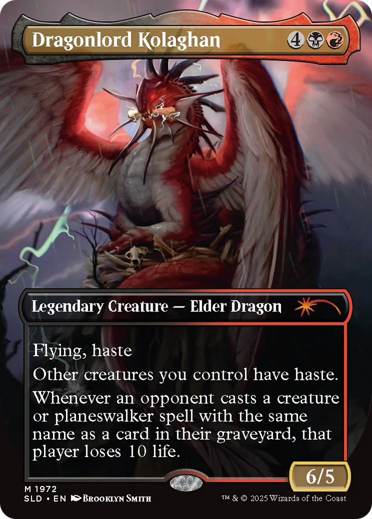 Dragonlord Kolaghan // Dragonlord Kolaghan (SLD-1972) - Secret Lair Drop (Borderless) - Image 5