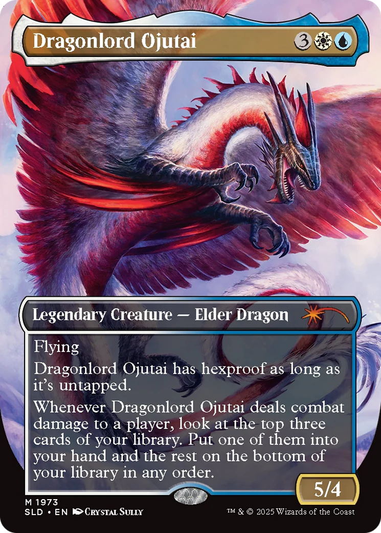 Dragonlord Ojutai // Dragonlord Ojutai (SLD-1973) - Secret Lair Drop (Borderless) - Image 3
