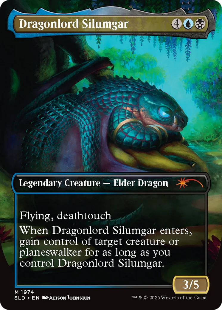 Dragonlord Silumgar // Dragonlord Silumgar (SLD-1974) - Secret Lair Drop (Borderless) - Image 2