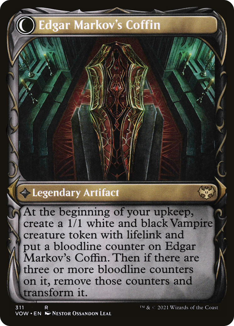 Edgar, Charmed Groom (Showcase) (VOW-311) - Innistrad: Crimson Vow: (Showcase, Double Faced Transform) - Image 2