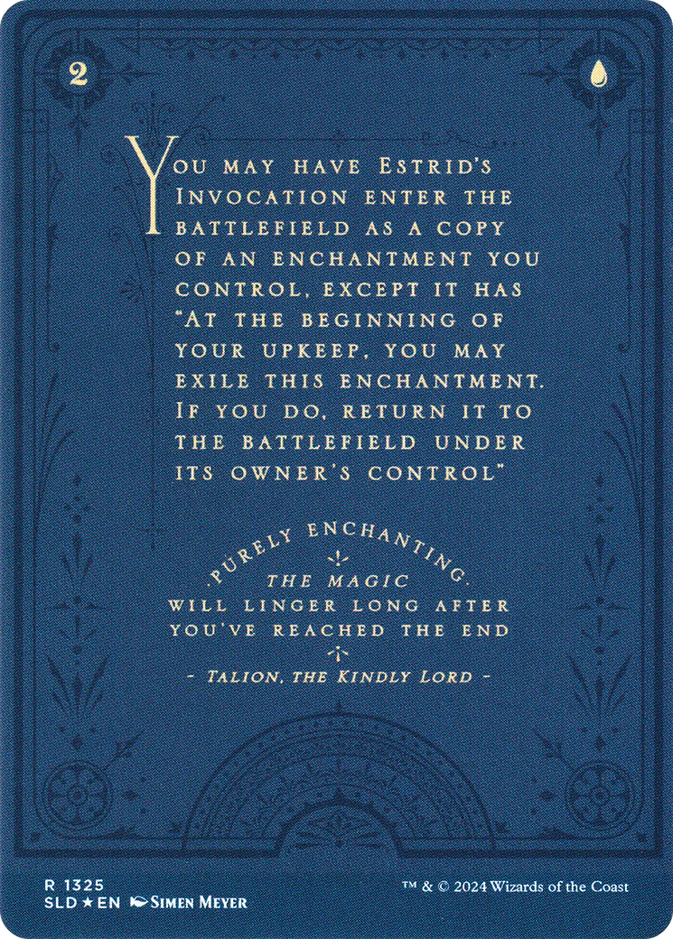 Estrid's Invocation // Estrid's Invocation (SLD-1325) - Secret Lair Drop (Borderless) Foil - Image 2