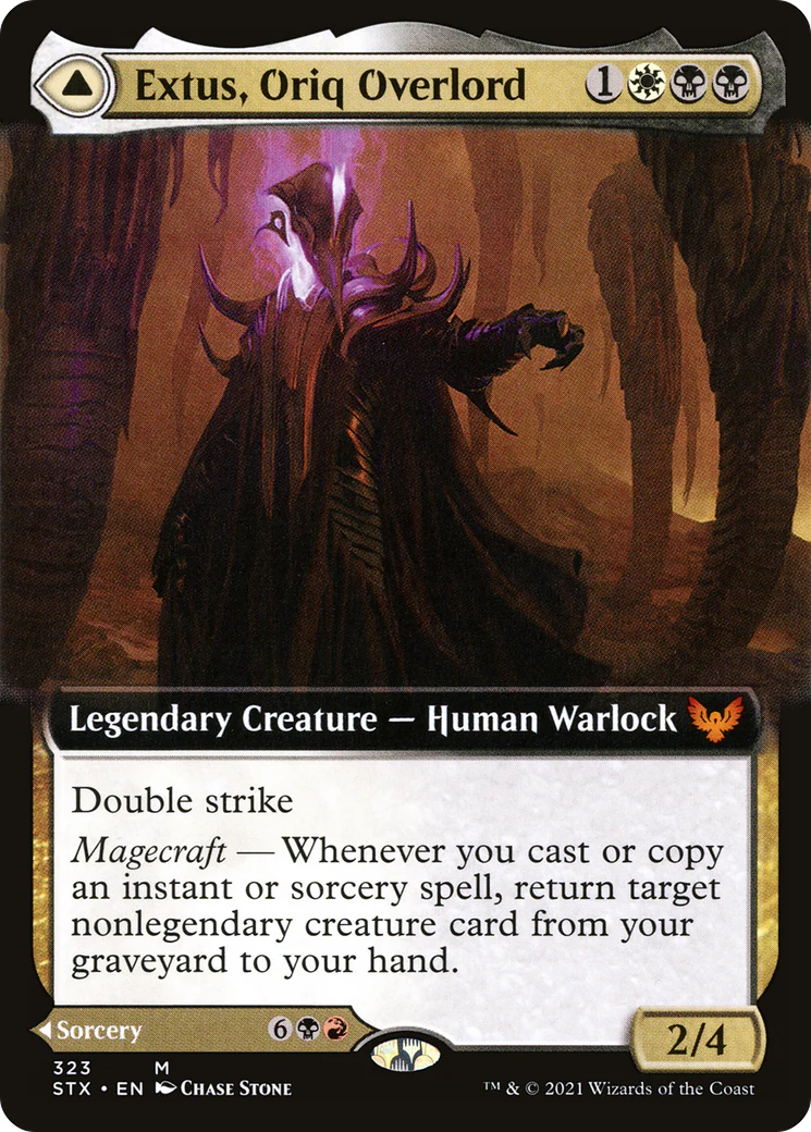 Extus, Oriq Overlord (Extended Art) (STX-323) - Strixhaven: School of Mages: (Extended Art) - Image 3