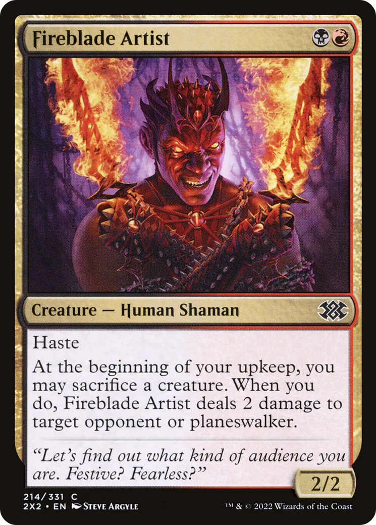 Fireblade Artist (2X2-214) - Double Masters 2022