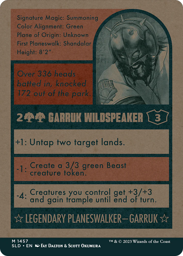 Garruk Wildspeaker (1457) (SLD-1457) - Secret Lair Drop: (Full Art) (Borderless) - Image 2