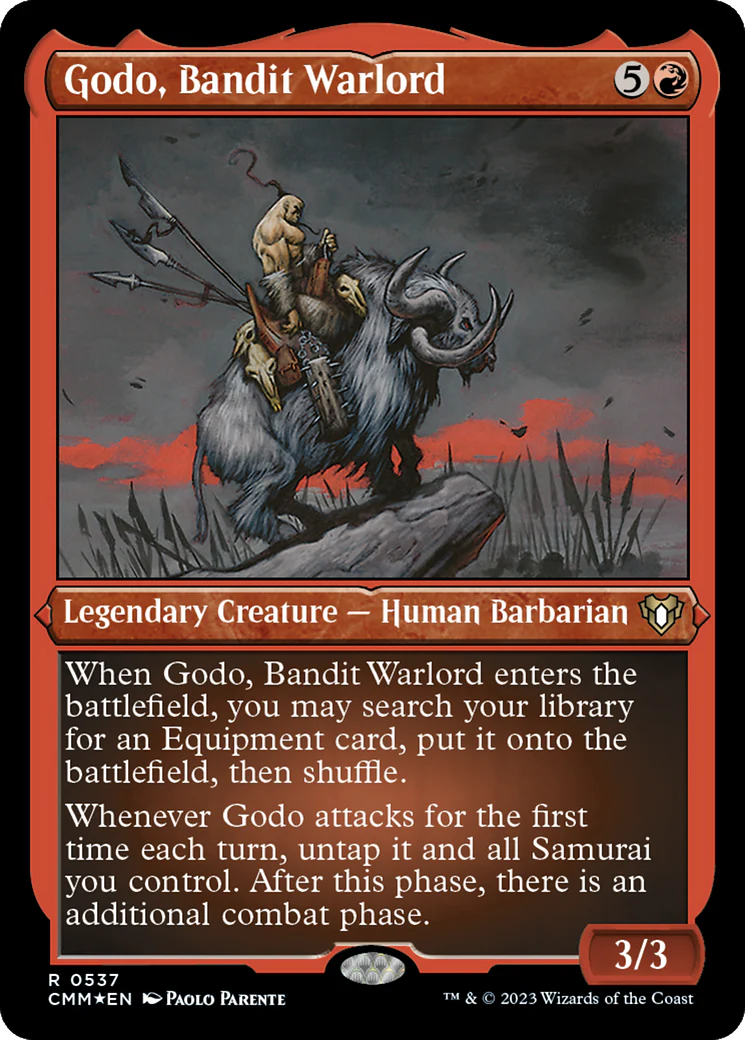 Godo, Bandit Warlord (CMM-537) - Commander Masters Etched Foil