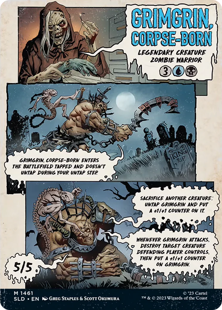 Grimgrin, Corpse-Born (SLD-1461) - Secret Lair Drop: (Full Art) (Borderless) - Image 2