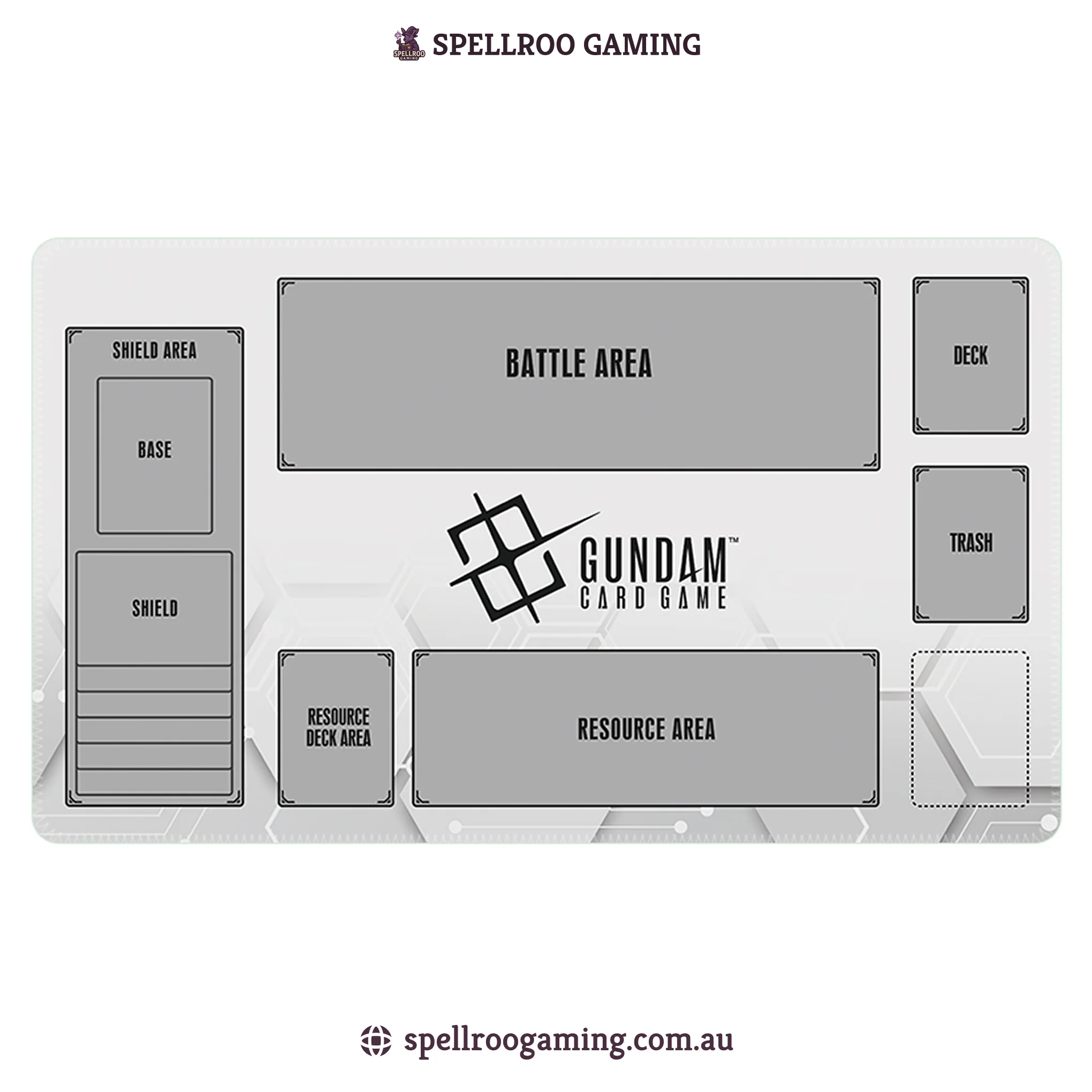 Gundam TCG Card Game: Single Playmat (3mm) - Plain – English - Image 3