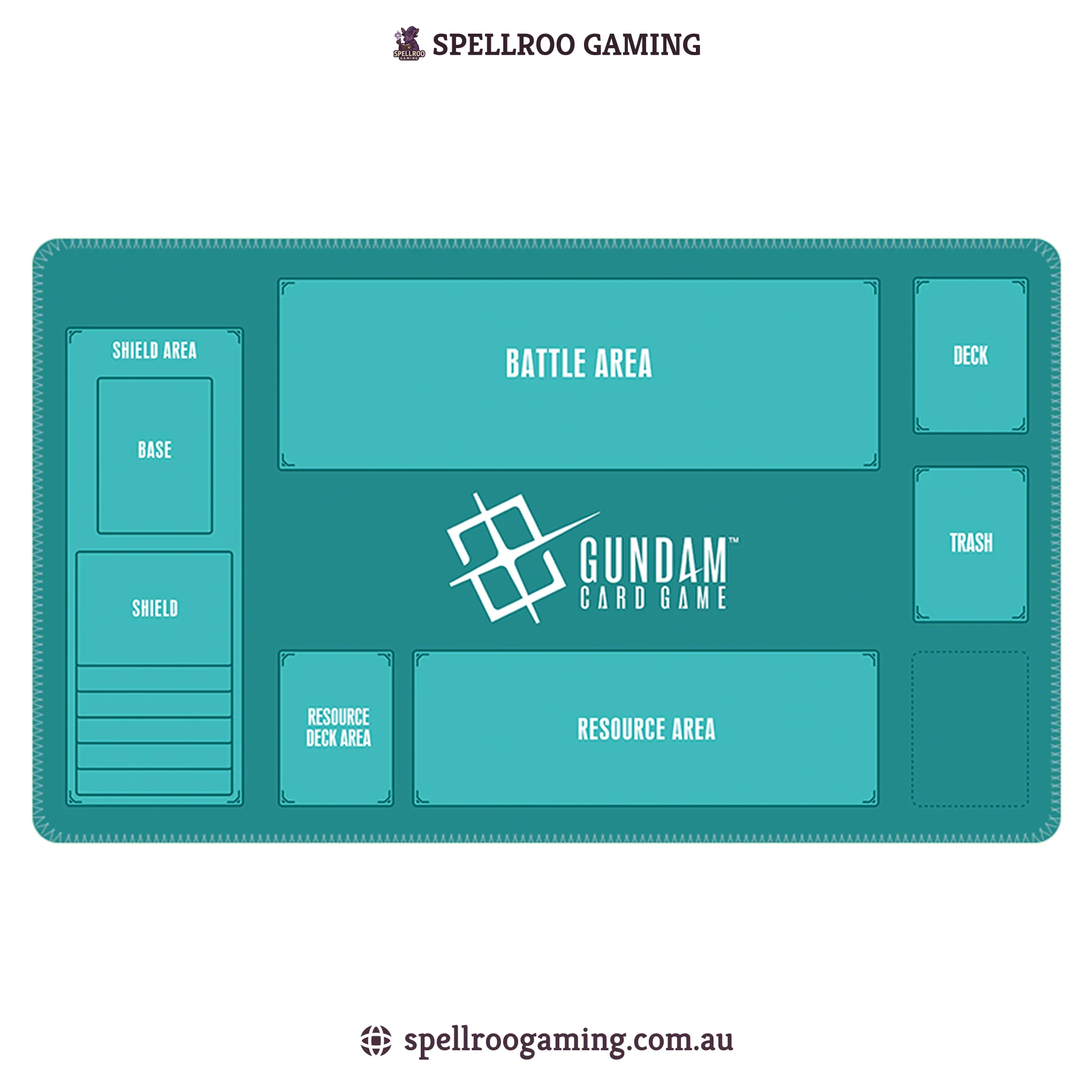 Gundam TCG Card Game: Single Playmat (3mm) - Plain – English - Image 4