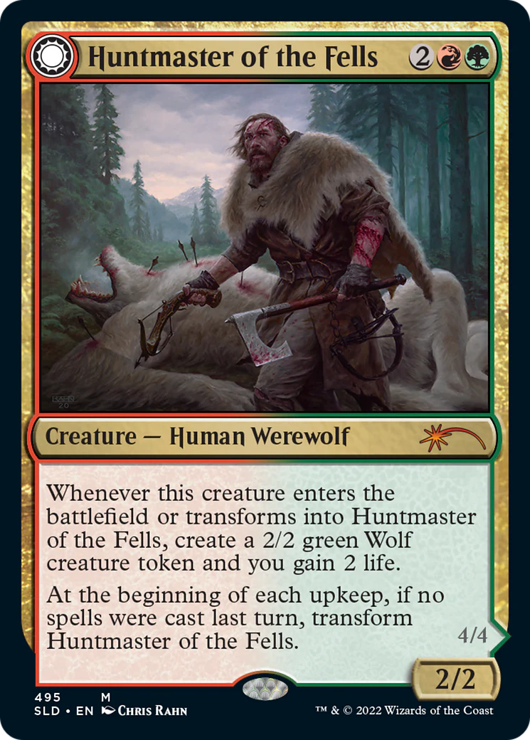 Huntmaster of the Fells (SLD-495) - Secret Lair Drop: (Double Faced Transform) - Image 3