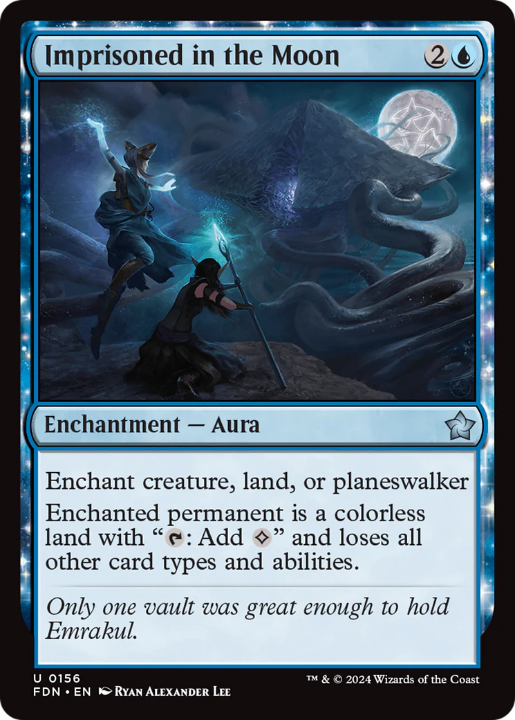 Imprisoned in the Moon (FDN-156) - Foundations: (enchantment) Foil