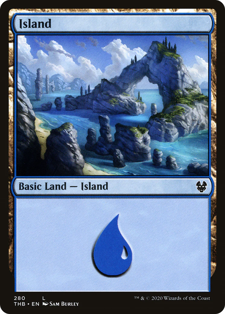 Island (280) (THB-280) - Theros Beyond Death Foil