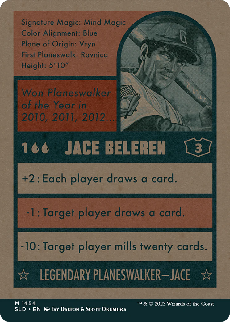 Jace Beleren (1454) (SLD-1454) - Secret Lair Drop: (Full Art) (Borderless) Foil - Image 2