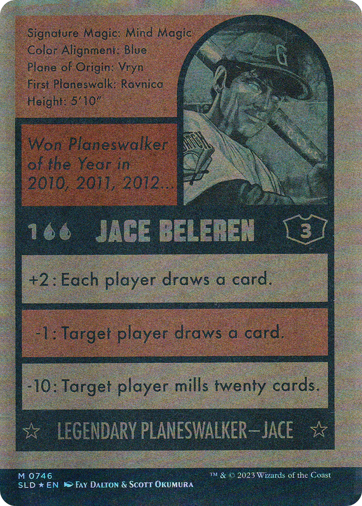 Jace Beleren (746) (Autographed) (SLD-746) - Secret Lair Drop: (Full Art) (Borderless) Foil - Image 2