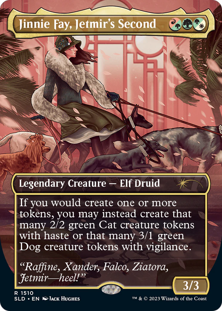 Jinnie Fay, Jetmir's Second (Display Commander) - Thick Stock (SLD-1556) - Secret Lair Drop (Borderless) - Image 4