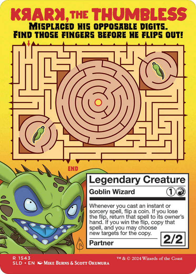 Krark, the Thumbless (SLD-1543) - Secret Lair Drop (Borderless) Foil - Image 2