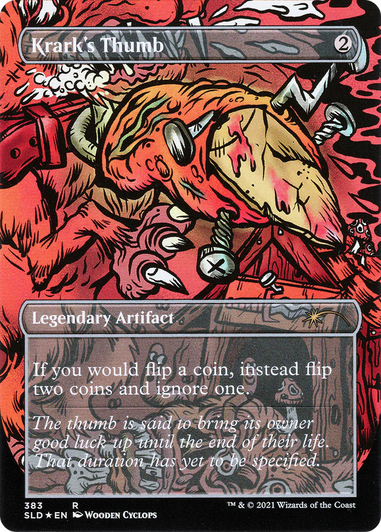 Krark's Thumb (SLD-383) - Secret Lair Drop (Borderless) Foil - Image 2