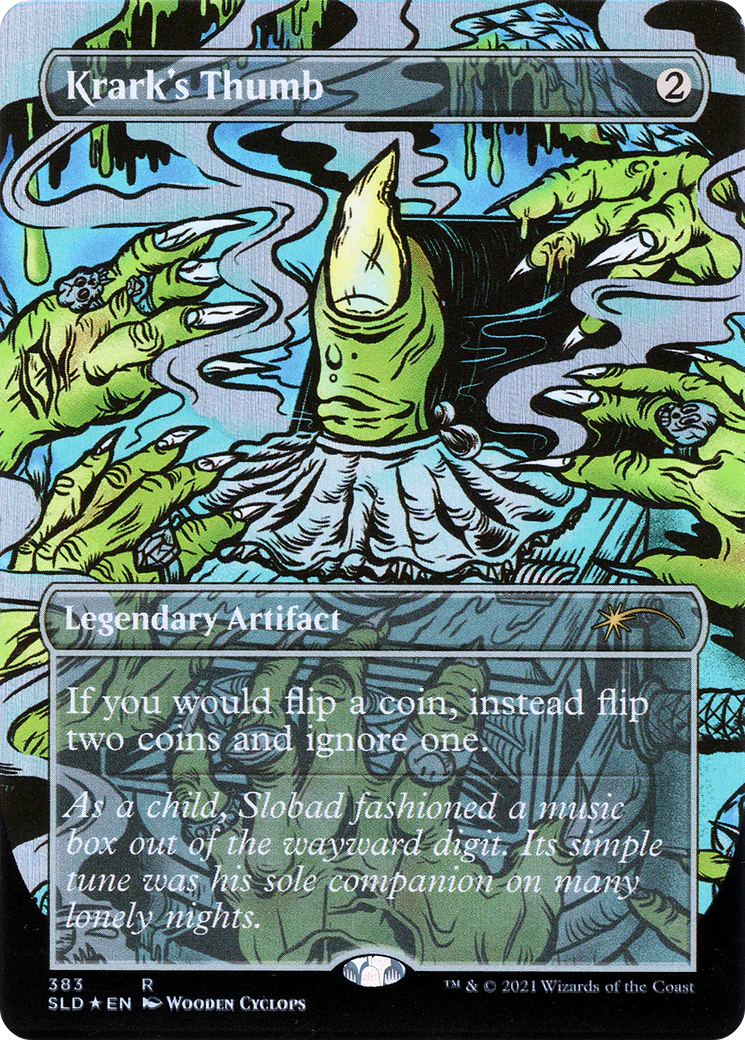 Krark's Thumb (SLD-383) - Secret Lair Drop (Borderless) Foil - Image 4