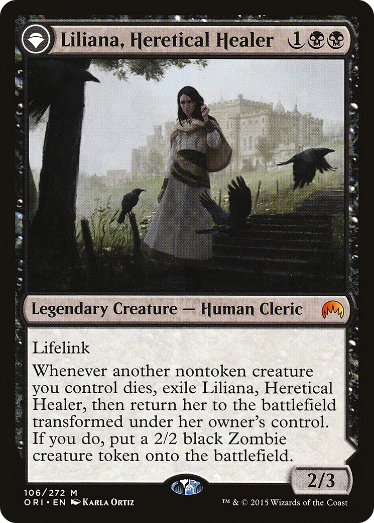 Liliana, Heretical Healer (ORI-106) - Magic Origins: (originpwdfc) Foil - Image 3