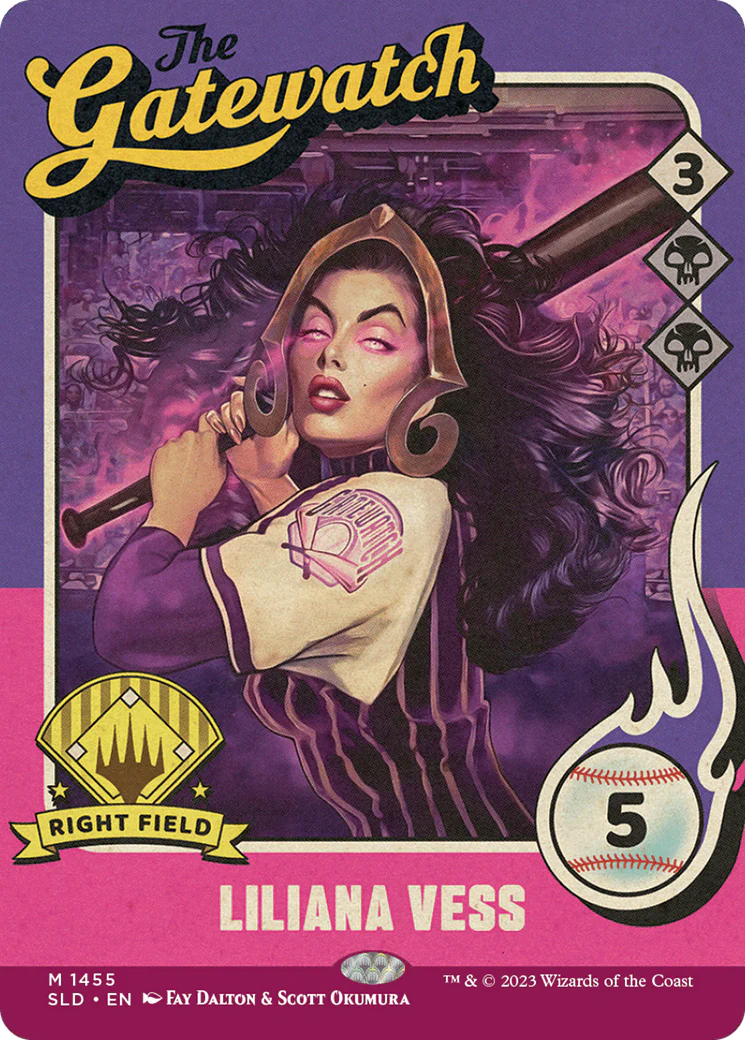 Liliana Vess (1455) (SLD-1455) - Secret Lair Drop: (Full Art) (Borderless) Foil - Image 3