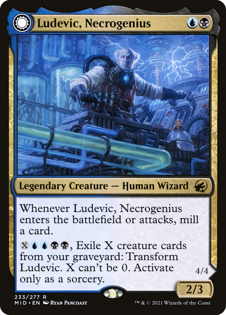 Ludevic, Necrogenius (MID-233) - Innistrad: Midnight Hunt: (Double Faced Transform) - Image 4