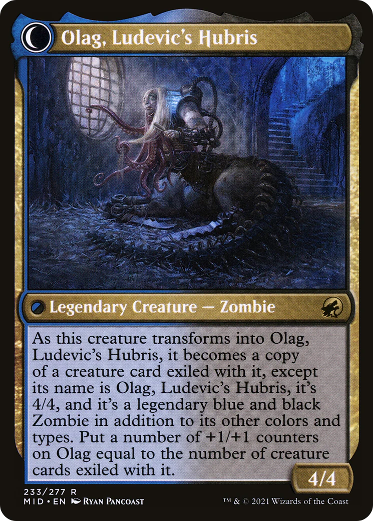 Ludevic, Necrogenius (MID-233) - Innistrad: Midnight Hunt: (Double Faced Transform) Foil - Image 2