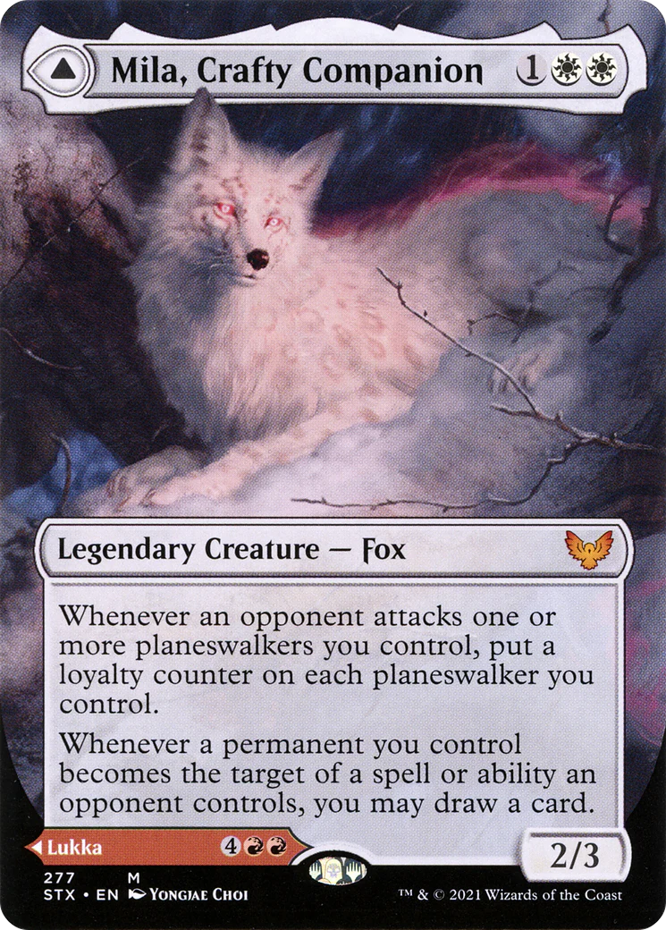 Mila, Crafty Companion (Borderless) (STX-277) - Strixhaven: School of Mages Foil - Image 3