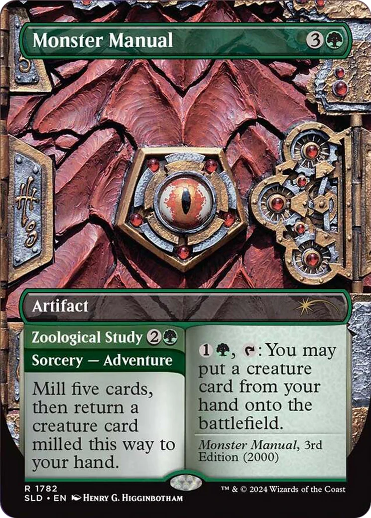 Monster Manual // Zoological Study (SLD-1782) - Secret Lair Drop (Borderless)
