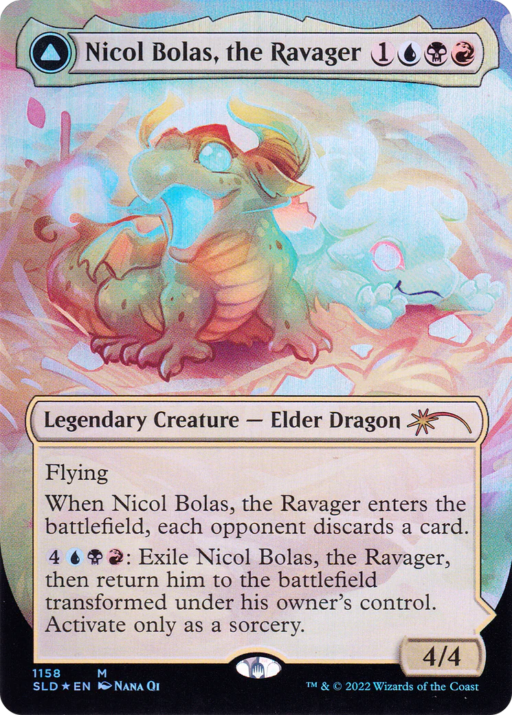 Nicol Bolas, the Ravager (SLD-1158) - Secret Lair Drop (Borderless) Foil - Image 4
