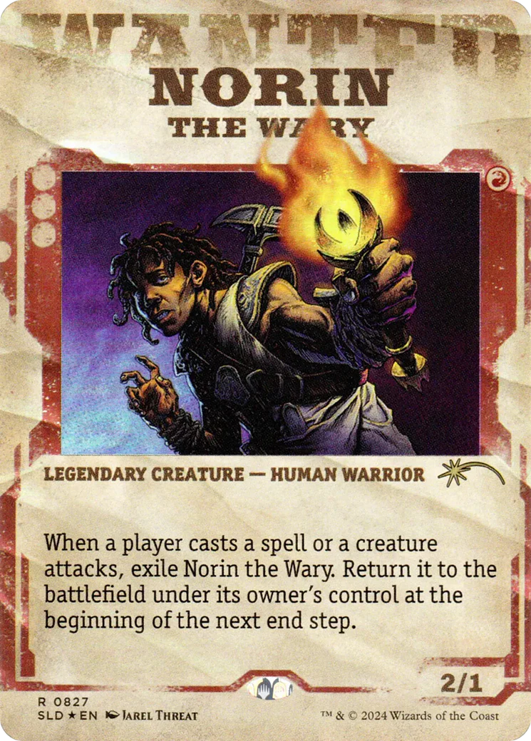 Norin the Wary (SLD-827) - Secret Lair Drop: (Showcase) (Borderless) Foil - Image 2