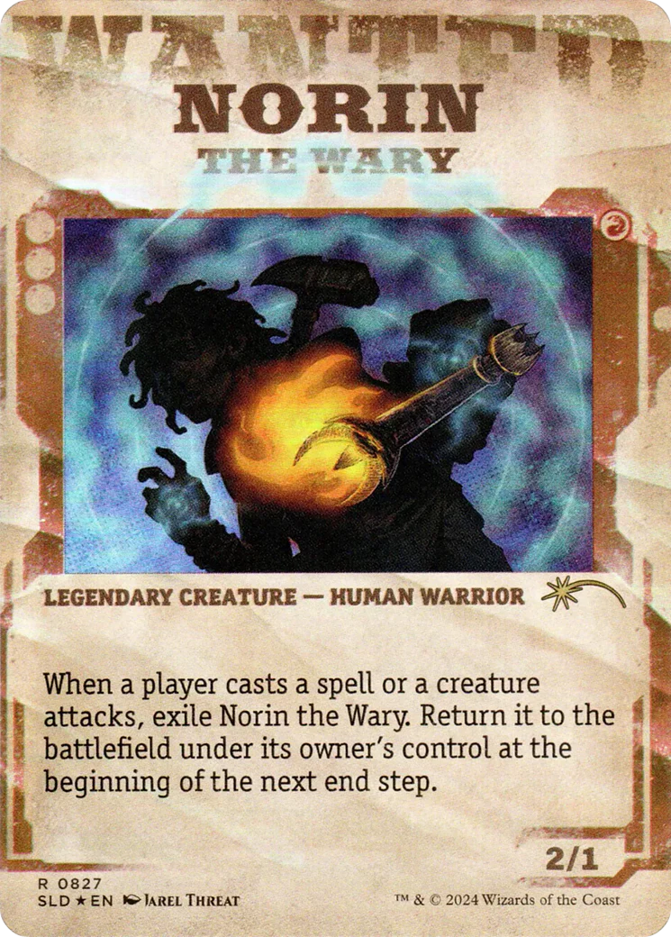 Norin the Wary (SLD-827) - Secret Lair Drop: (Showcase) (Borderless) Foil - Image 3